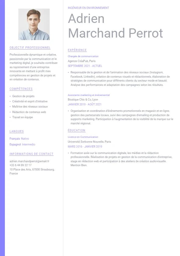 Plantilla de currículum Innovador Audaz - Innovador