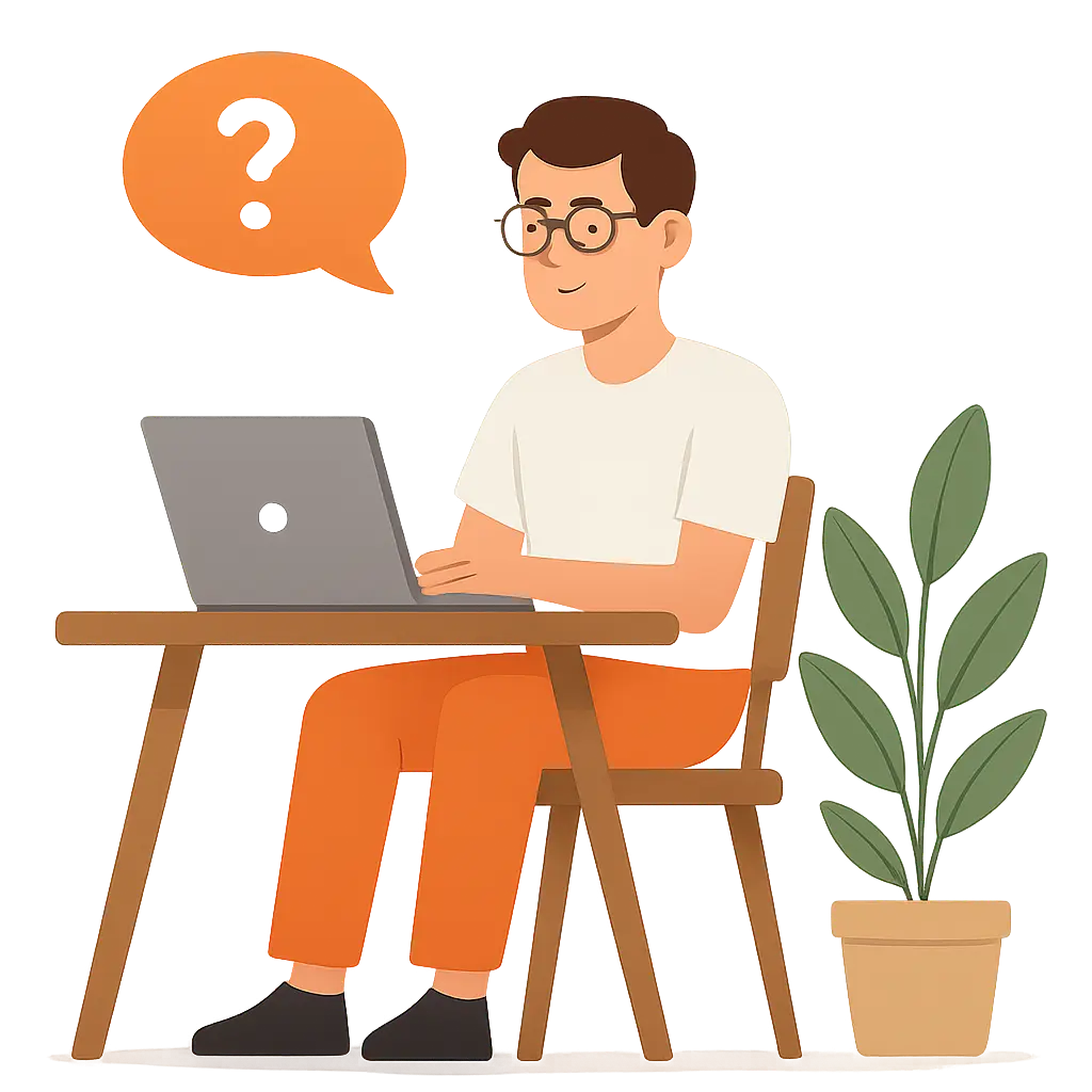 Persona trabajando en su CV